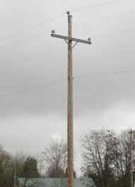 Pole without transformer